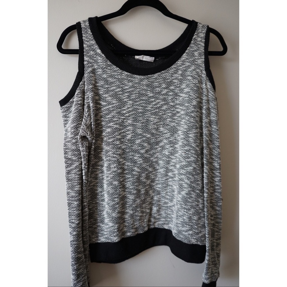Cut out shoulder sweater